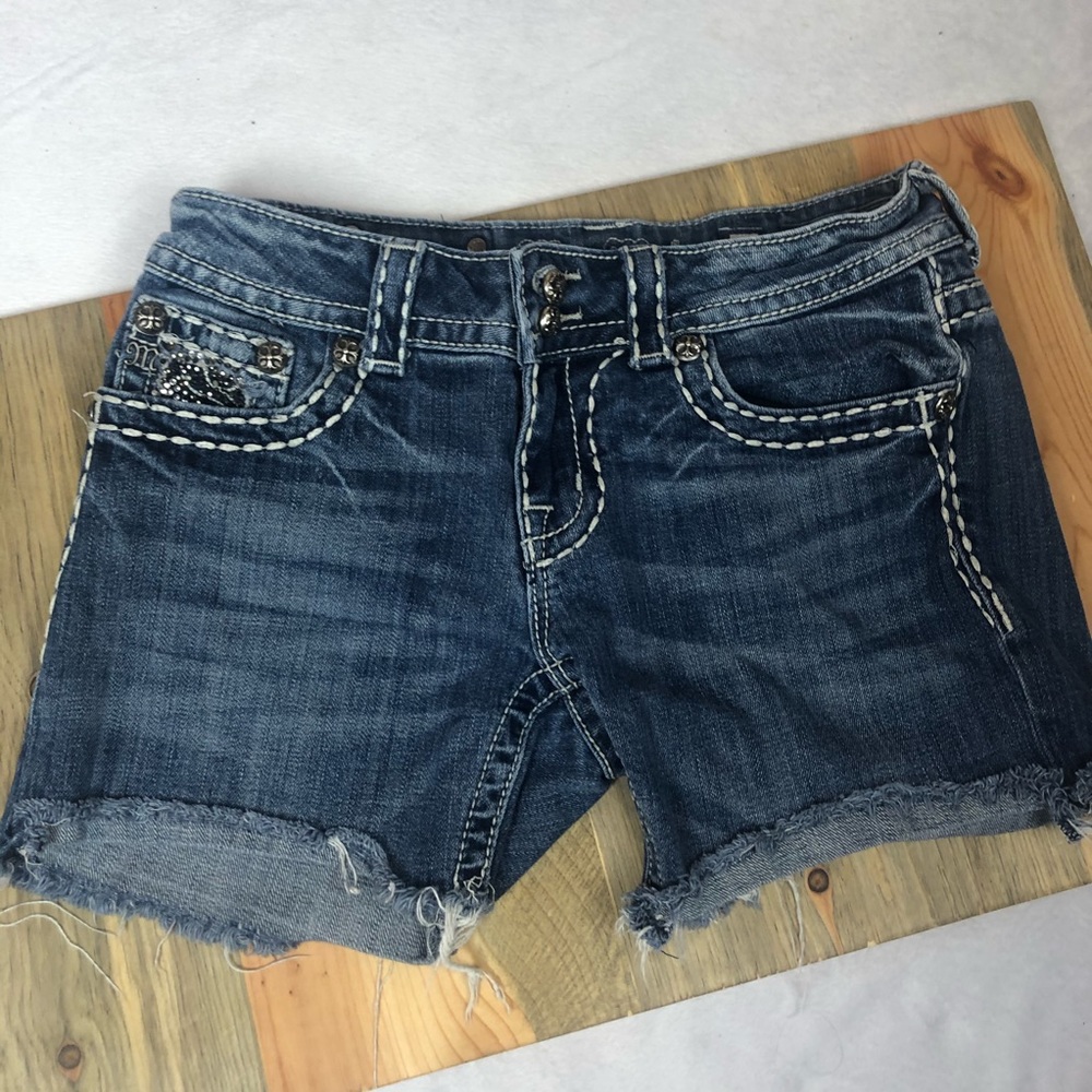 Miss Me 27 Self Cut Off Shorts Bling Summer Spring